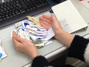 切手送る